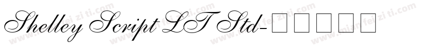 Shelley Script LT Std字体转换